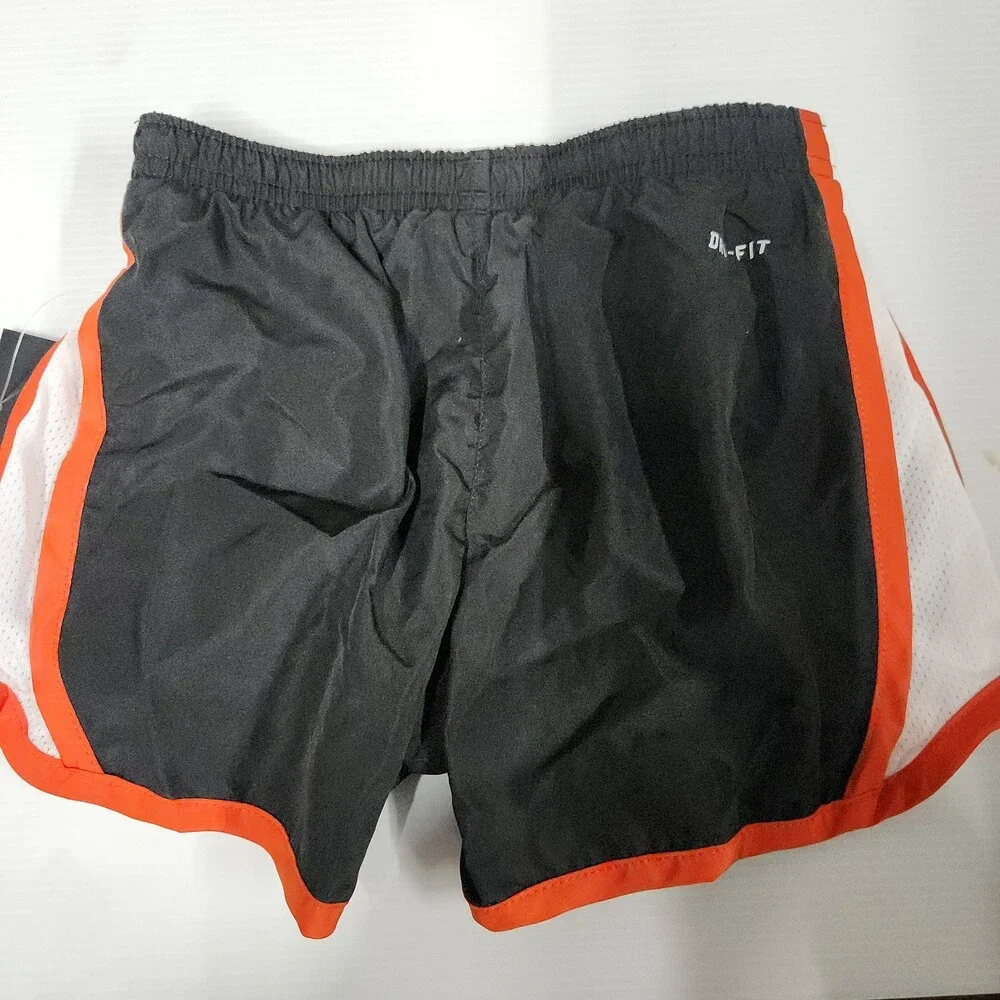 Nike Dri-Fit Oregon State Beavers Kids Running Shorts Size 4 Polyester Black 140